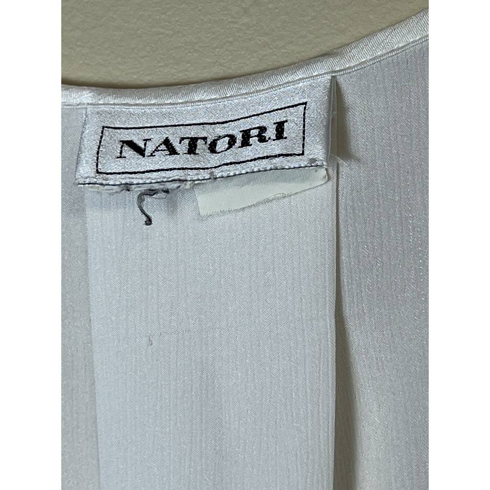 Natori Vintage Women's 2X Short Sleeve Embroidered Lace Night Shirt V Neck - Picture 5 of 10